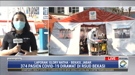 Kasus Covid-19 Membeludak, RSUD Bekasi Dirikan Tenda untuk Pasien
