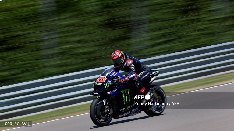 Pembalap Monster Energy Yamaha, Fabio Quartararo (AFP/Ronny Hartmann)