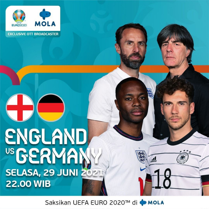 [LIVE EURO 2020] Ini Link Nonton Live Streaming Inggris vs Jerman dan Cara Berlangganan