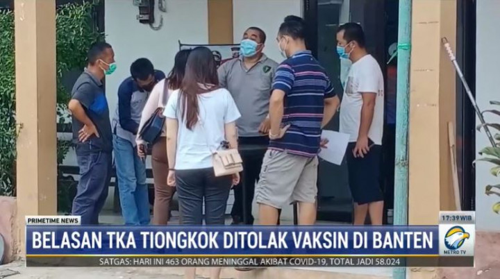 Bermodal Paspor, Belasan TKA Tiongkok Ditolak Vaksinasi di Banten