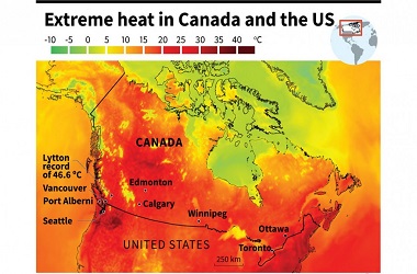 Angka Kematian Gelombang Panas Kanada Lampaui 230 Orang