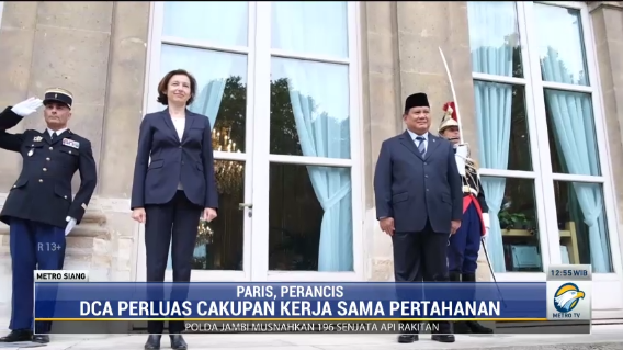 Menhan Prabowo Teken Kerja Sama Pertahanan dengan Perancis