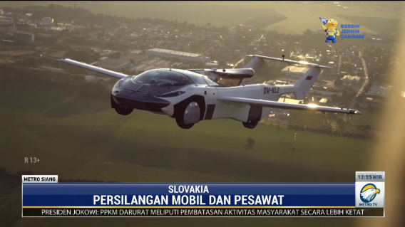 Wuih! Uji Coba Mobil Terbang Asal Slovakia Sukses