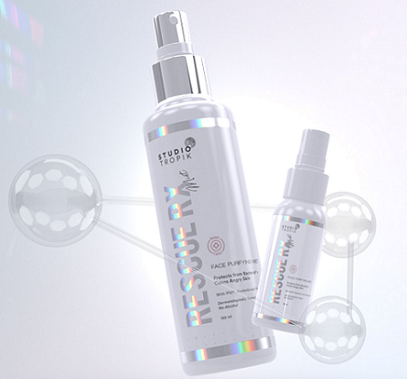 Antibacterial face mist ini memiliki kandungan skincare yang dikhususkan untuk menenangkan kulit iritasi ringan dan berjerawat. (Foto: Dok. Studio Tropik)
