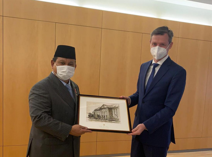 Prabowo Bahas Kerja Sama Alutsista dengan Jerman