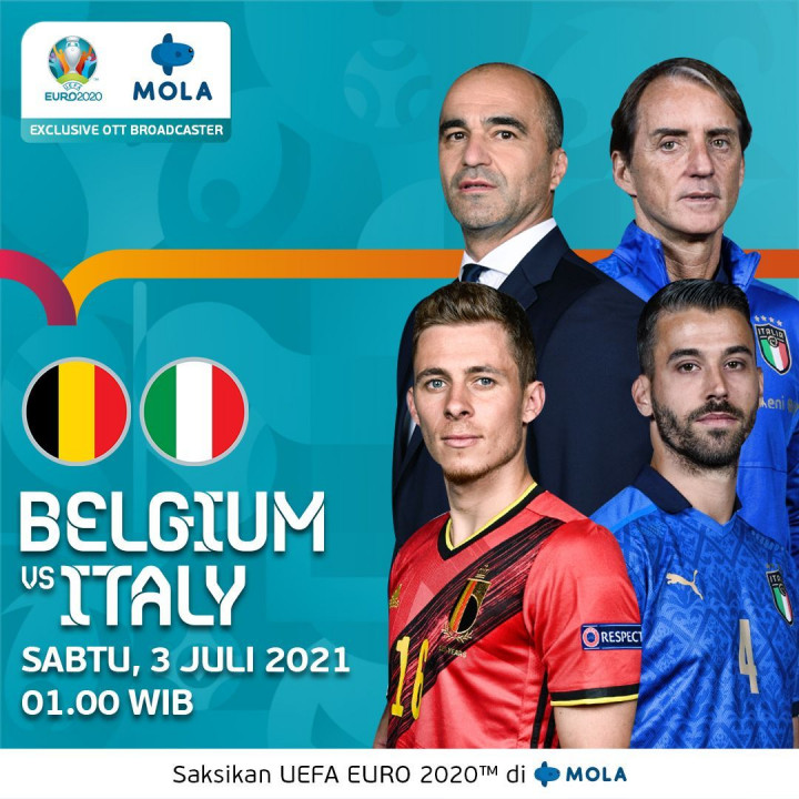 [LIVE EURO 2020] Ini Link Nonton Live Streaming Belgia vs Italia dan Cara Berlangganan