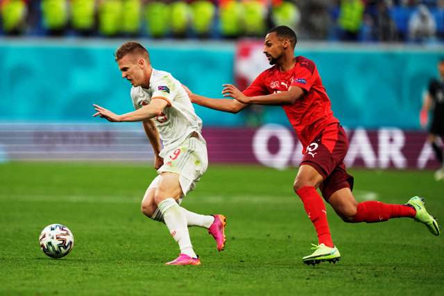 Euro 2020: Bermain 10 Orang, Swiss Paksa Spanyol ke Babak Perpanjangan Waktu