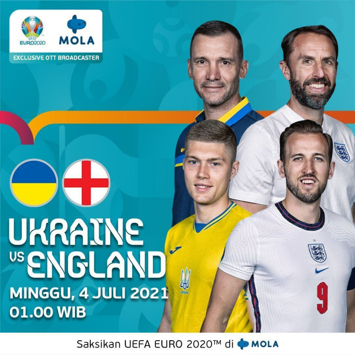 [LIVE EURO 2020] Ini Link Nonton Live Streaming Ukraina vs Inggris dan Cara Berlangganan