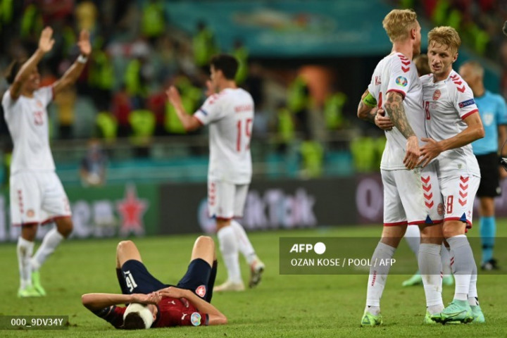 Euro 2020: Atasi Rep. Ceko, Denmark ke Semifinal