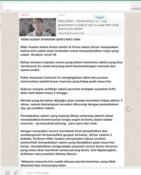 Cek Fakta Vaksin Sebabkan Fungsi Organ Tubuh Merosot Ini Faktanya
