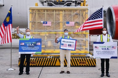 1 Juta Vaksin Pfizer Donasi AS Tiba di Malaysia