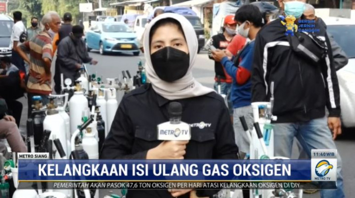 Harga Naik Tinggi, Isi Ulang Oksigen Tetap Diburu