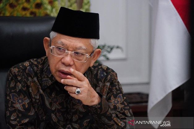 Wakil Presiden Ma'ruf Amin. Foto: Antara