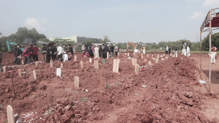 118 Jenazah Covid-19 Dimakamkan di TPU Pedurenan Bekasi dalam Sehari
