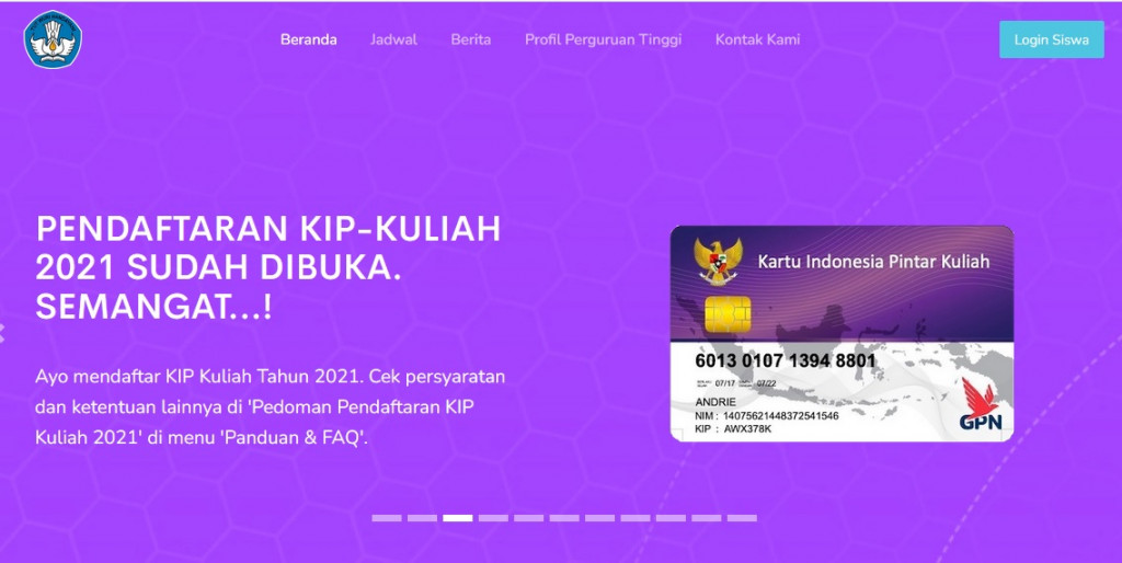 Kip Kuliah 2021 dibuka 