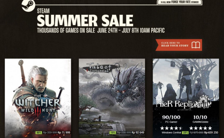 Besok Hari Terakhir Parade Diskon Game Steam Summer Sale