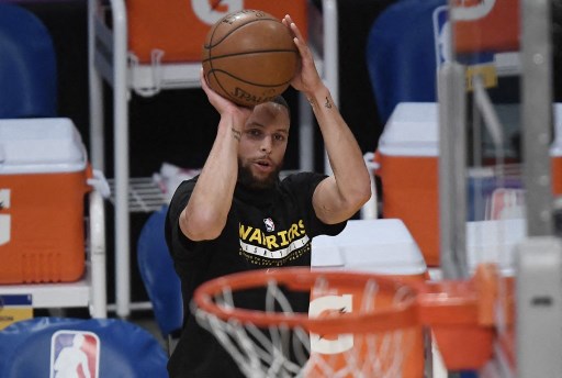 Stephen Curry. (KEVORK DJANSEZIAN / GETTY IMAGES NORTH AMERICA / Getty Images via AFP)