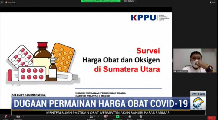 KPPU Bidik Produsen yang Naikkan Harga Obat Covid-19