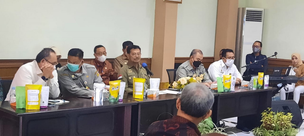 Menteri Pertanian, Syahrul Yasim Limpo, saat berkunjung di Makassar, Sulawesi Selatan, Kamis, 8 Juli 2021. Medcom.id/Muhammad Syawaluddin. 