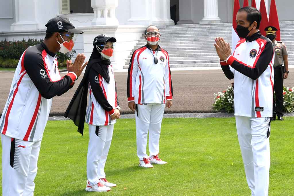 Jokowi Lepas Kontingen Indonesia ke Olimpiade Tokyo 2021