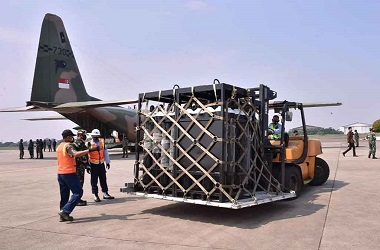 Dukungan 1.000 Ventilator dari Australia Tiba di Jakarta