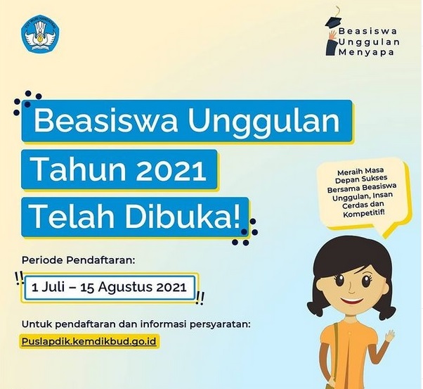 Mau Kuliah S1-S3, Daftar Aja Beasiswa Unggulan 2021 Kemendikbudristek