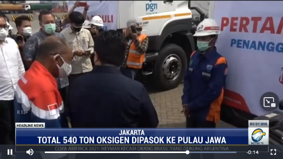 Krisis, 540 Ton Oksigen Dipasok dari Luar Pulau Jawa