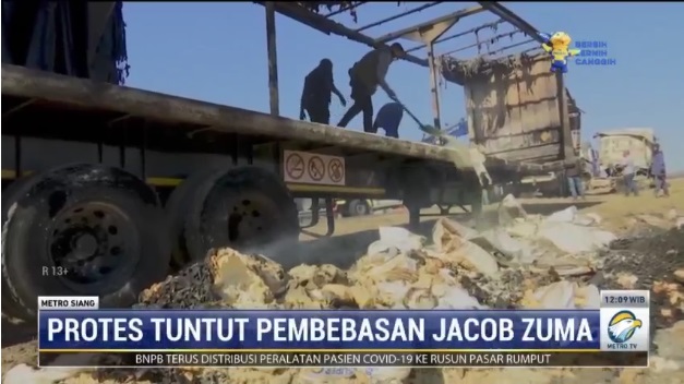 Jacob Zuma Dipenjara, Pendukung Tak Terima