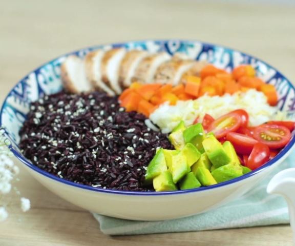Resep Teriyaki Black Rice Bowl