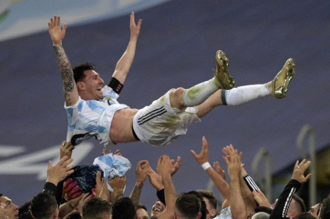 Messi sedang Cedera ketika Argentina Menjuarai Copa America 2021