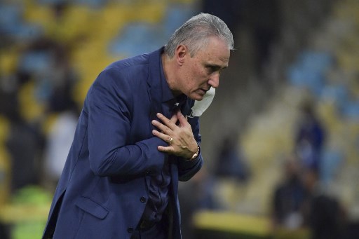 Pelatih timnas Brasil, Tite. (NELSON ALMEIDA / AFP)