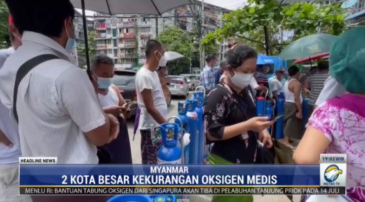 Penggulingan Kekuasaan Suu Kyi, Pertanda Krisis Oksigen & Stok Vaksin di Myanmar