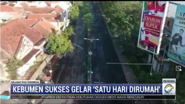 Gerakan 'Satu Hari di Rumah Saja' di Kebumen Sukses Tekan Kerumunan