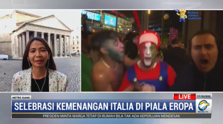 WNI Ikut Rasakan Kegembiraan Roma