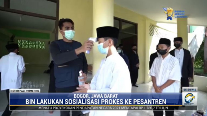 BIN Datangi Pesantren Cek Protokol dan Dorong Vaksinasi Covid-19
