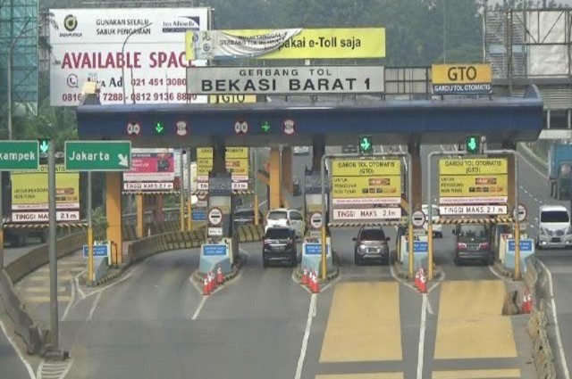Ilustrasi. Gerbang Tol Bekasi Barat 1. Medcom.id/Antonio