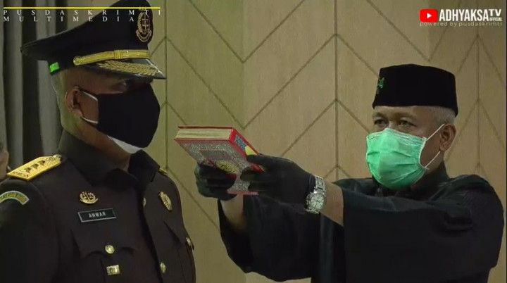 Anwar Saadi Dilantik Sebagai Jaksa Agung Muda Tindak Pidana Militer