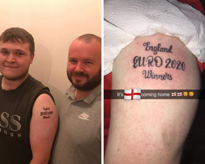 Ironis, Seorang Suporter Telanjur Membuat Tato Inggris Juara
