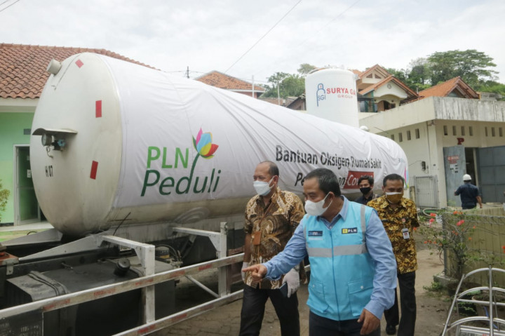 PLN Tambah Bantuan Oksigen Medis untuk 4 Rumah Sakit