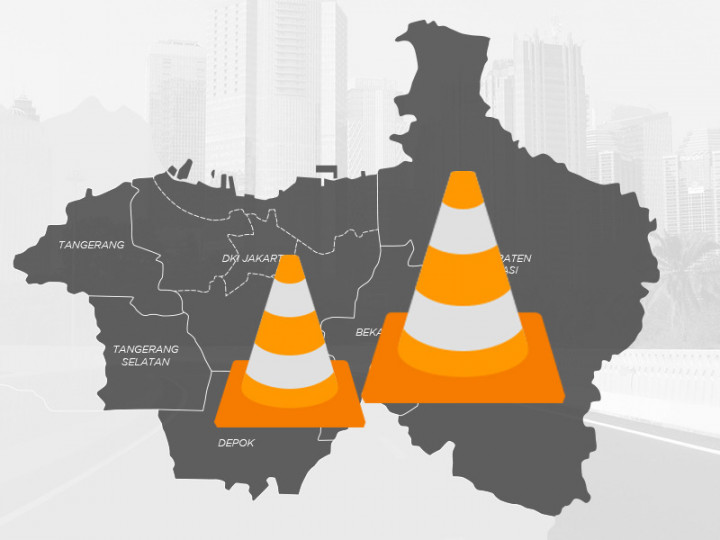 Diperluas, Ini Daftar 100 Titik Penyekatan di Jadetabek