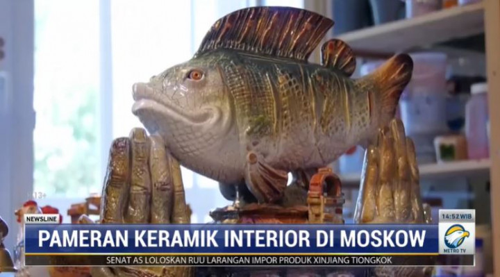 Menikmati Pameran Dream of A Fisherman di Rusia, Keramik Interior Karya Vladimir Kornilov