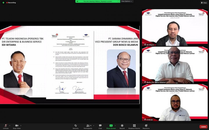 Media Group dan PT Telkom Jalin Kerja Sama di Ranah Digital