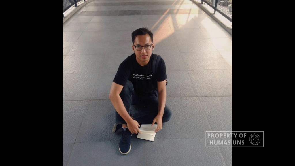 Mahasiswa UNS Bagas Ali Prasetyo yang juga konten kreator. Foto: Humas UNS.