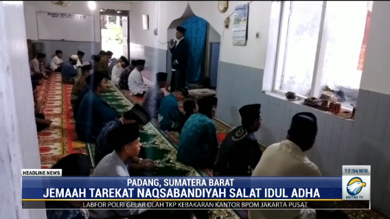 Jemaah Tarekat Naqsabandiyah Rayakan Iduladha Hari Ini