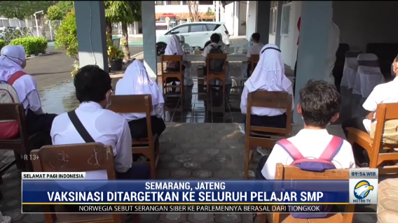 BIN Jateng Gelar Vaksinasi Siswa SMPN 15 Semarang