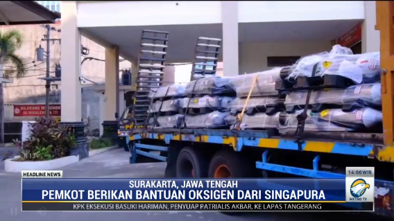 200 Tabung Oksigen dari Singapura Mulai Disalurkan