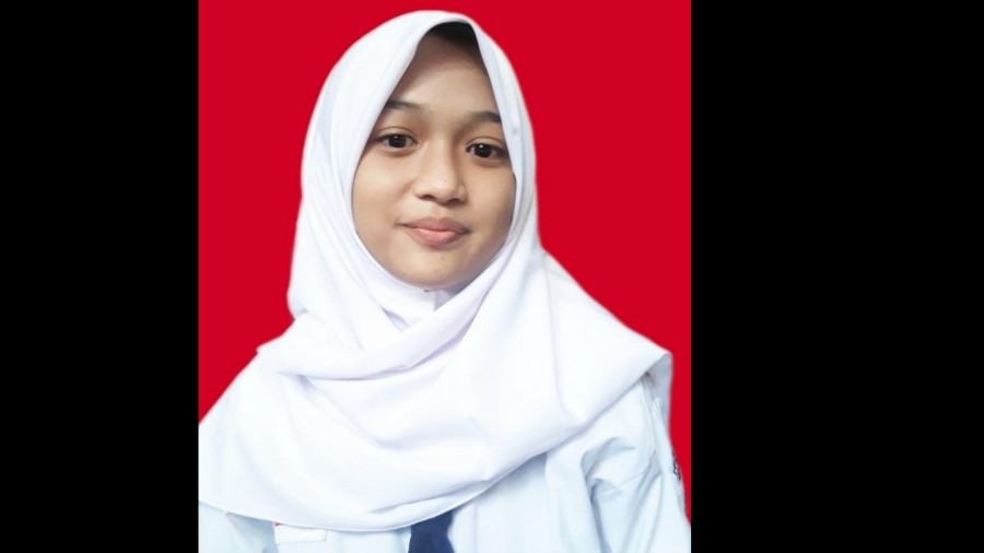 Siswa Madrasah Tsanawiyah Negeri 1 Kota Tasikmalaya (MTsN 1 Tasikmalaya), Nazma Tsakiba,. Dok Kemenag.