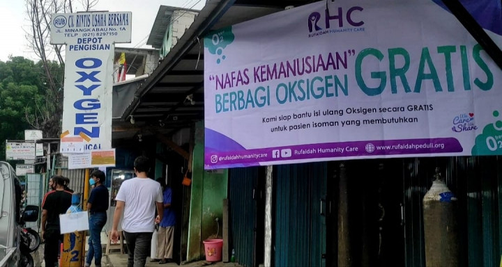 Isi Ulang Oksigen di Jalan Minangkabau Jaksel Digratiskan 3 Hari