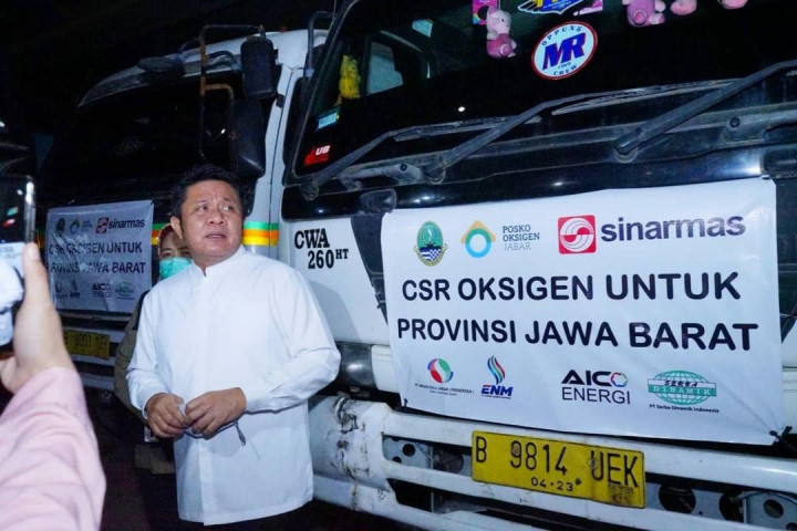 Herman Deru Kembali Kirim 85 Ton Oksigen untuk Jawa Barat