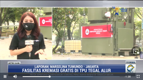 Buka Gratis, 14 Jenazah Covid-19 Dikremasi di Krematorium Tegal Alur